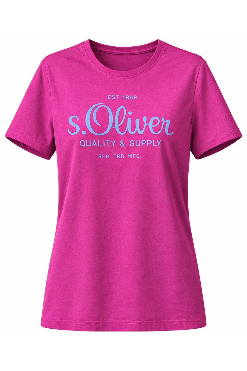 تي شيرت S.Oliver نسائي بلون فوشيا زاهي
