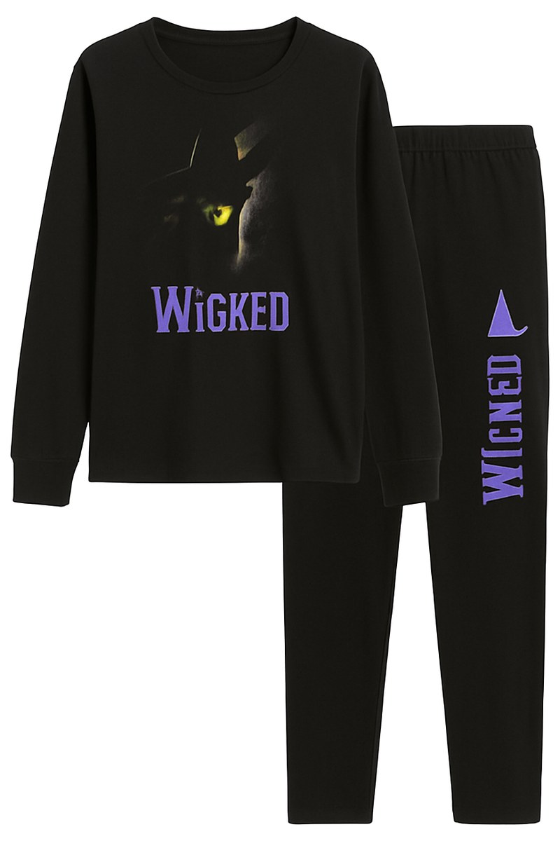 بيجامة نسائية "Wicked" سوداء مقاس M